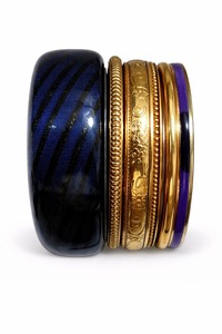 Classic Wooden Resin Metal <b>Bangles</b> Bracelet <b>Set</b> For Women Customized Fashion Accessories Factory Direct Supply - Product Image 3