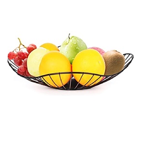 Modern Double Layer Wire Mesh Eco Friendly Durable Iron Round Portable Movable <b>Storage</b> Basket <b>Fruit</b> Rack Kitchen Organizer Use - Product Image 4