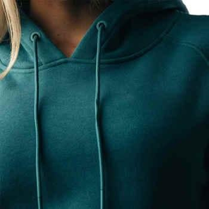 Nueva Sudadera Corta Informal Estampada y Transpirable para Mujer, Color Sólido Personalizado, Logotipo Frontal, Nailon/Algodón para Invierno - Product Image 4