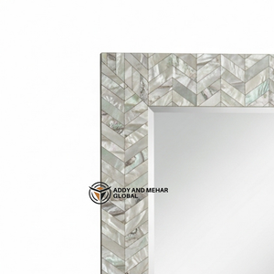 Espejo Decorativo de Pared Hecho a Mano con Incrustaciones de Madreperla de Alta Gama para Exportación - Product Image 3