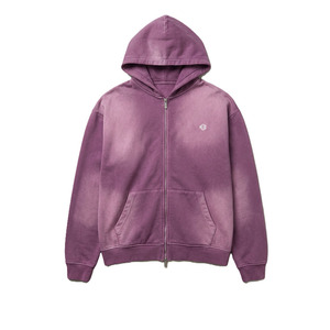 เสื้อฮู้ดดี้โอเวอร์ไซส์ สตรีทแวร์ ซิปเต็มตัว ผ้าฝ้ายฟลีซเนื้อหนา รับทำโลโก้ สายรูดปรับได้ ทรงหลวม สั่งผลิตจำนวนมาก OEM - Product Image 2