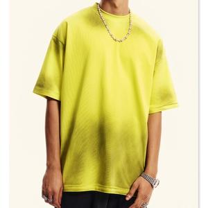 Camiseta Vintage Lavada Oversize para Hombre, Algodón Pesado, Hombro Caído, Manga Corta, Cuello Redondo, Estilo Urbano - Product Image 5