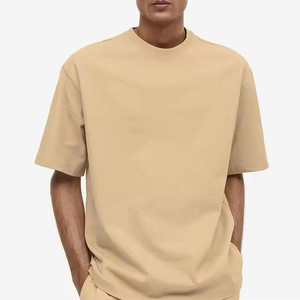 T-shirt formel surdimensionné en coton pour homme avec épaules tombantes, logo frontal et impression numérique personnalisée – Vente en gros - Product Image 2