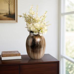 แจกันดอกไม้โลหะดีไซน์เนอร์สำหรับตกแต่งบนโต๊ะ, ของตกแต่งบ้านระดับพรีเมียมสำหรับงานอีเว้นท์ - Product Image 1