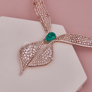 Collier en diamant rond de qualité supérieure, diamant créé en laboratoire avec certification IGI et clarté VVS pour la vente en gros - Product Image 1