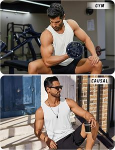 Trendy Activewear Men’s Tank Top Gym Vest Sleeveless Workout Shirt Fitness <b>Running</b> <b>Singlet</b> Stretch Sportswear for Bodybuilding - Product Image 3