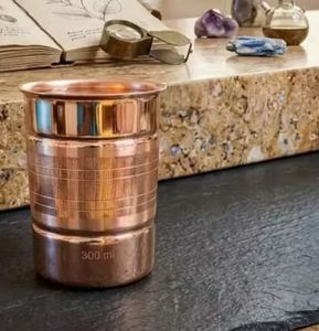 Hammered copper <b>glass</b> <b>set</b> pure copper <b>tumblers</b> for drinking water Ayurvedic health kitchen use - Product Image 6