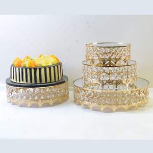 European crown <b>cake</b> <b>stand</b> crystal decoration display <b>stand</b> Dessert shop display table wedding party food layout table - Product Image 1
