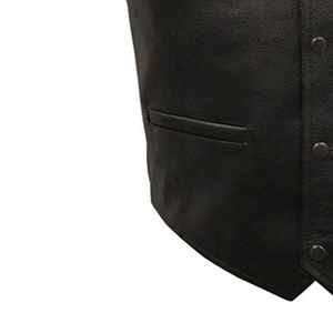 Chaleco de Cuero para Hombre de Alta Calidad, Venta Directa de Fábrica, Chaleco de Cuero para Hombre de Moda, Buen Precio, Personalización OEM - Product Image 4