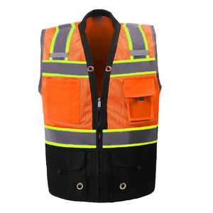 Gilet de travail réfléchissant professionnel pour hommes, vêtements de sécurité haute visibilité pour les travailleurs de la construction et industriels - Product Image 5