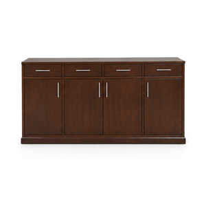 Solid Wood Sideboard <b>Cabinet</b> with 4 Doors and 4 Drawers <b>Storage</b> Buffet Console <b>Cabinet</b> for Hotel Living <b>Room</b> Furniture - Product Image 1