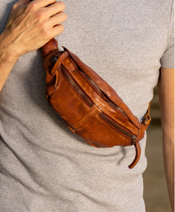 Riñonera de Cuero Marrón a Precio Económico, Riñonera de Moda, Bolso de Cintura, Cartera Impermeable para Viajes Unisex - Product Image 4