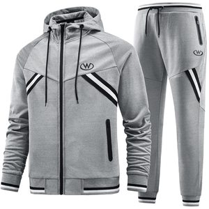 OEM 2026 Men's Casual Coat <b>Workout</b> Full Zip Long Sleeve Jogging Suit Sports <b>Jacket</b> and Pants Hoody Gym Top Sports Tracksuit - Product Image 4