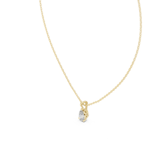 จี้เพชรรูปหยดน้ำสีขาว 14K ทองคำขาวสำหรับผู้หญิง |   ของขวัญวันครบรอบ |   เพชรที่เพิ่งเพาะเลี้ยง - Product Image 6