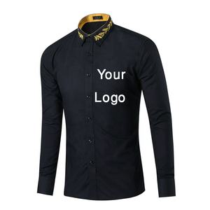 Chemise tricotée d'automne pour hommes avec imprimé camouflage multicolore et logo personnalisé au design solide directement de BD - Product Image 1