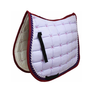 Custom Horse Saddle Pad with Elegant Embroidery | <b>Equestrian</b> Saddle Cloth Manufacturer - Product Image 1