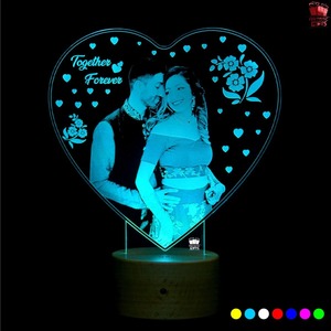 Top Quality Personalized 3D Illusion LED <b>Lamp</b> with Custom Name and Photo Design for Home Decor Gifts and Special Occasions - Product Image 4