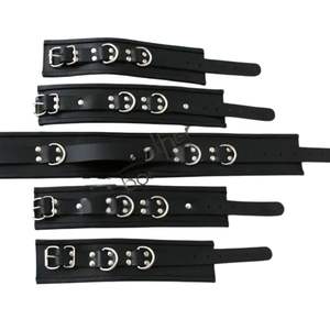 Ensemble de sangles de bondage avec longueur réglable et anneaux en D métalliques - Product Image 4