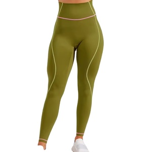 โลโก้ที่กําหนดเอง Activewear Tie Dye กางเกงโยคะผู้หญิงกระชับสัดส่วน Shaper เอวเทรนเนอร์กางเกงเลกกิ้งโยคะสตรีเลกกิ้ง - Product Image 1