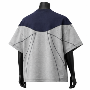 เสื้อทีเชิ้ทอีไซน์พรีเมี่ยมทรงโอเวอร์ไซส์ผ้าฟลีซแขนสั้นสำหรับ300 GSM - Product Image 2