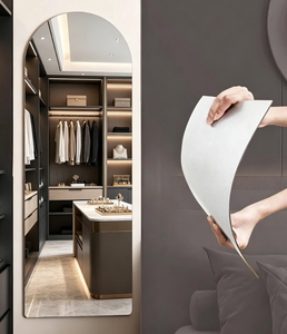 Arched Wall <b>Mirror</b> Glass Minimalist Design Decorative Home Use Wall Mounting - Product Image 6