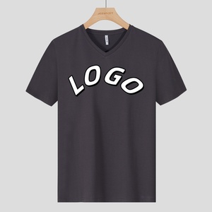 Unisex V-Neck <b>T</b>-<b>Shirt</b> White Short Sleeve Breathable 100% Cotton Regular Fit All Seasons Solid Color Pullover Top - Product Image 5