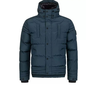 Wholesale Custom Logo Front Position Hooded Winter Men Puffer <b>Jacket</b> Waterproof Outdoor Use - Product Image 1