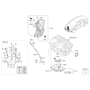 Pièces et accessoires automobiles et camionnettes neuves Elantra 213502E740 - Product Image 1