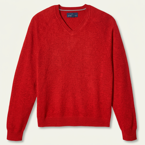 Pull col V pour femme, couleur unie, manches longues, tricot décontracté, 100 % acrylique, anti-boulochage, coupe classique - Product Image 3