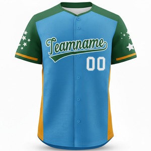 Último Diseño de Camiseta de Béisbol para Hombre, 100% Poliéster, Logotipo Personalizado, Impresión Digital, Transpirable, Color Sólido, Talla Personalizada, Precio Económico en Línea - Product Image 4