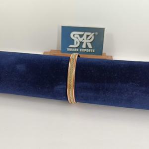 Pulsera Magnética de Cobre Tradicional Premium, Hecha a Mano, Ligera, Diseño de Brazalete, Patrón de Cadena de Dos Tonos, para Hombres y Mujeres - Product Image 5