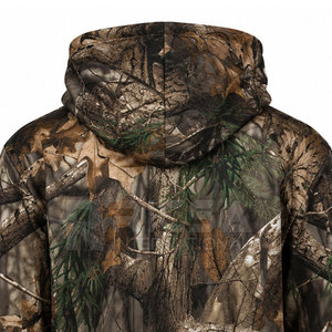 Sudadera con Capucha para Hombre, para Caza, Invierno, Color Sólido, Suave, Manga Larga, Transpirable, Resistente, Personalizable - Product Image 6
