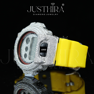 นาฬิกาเพชรโมอิสซาไนต์คุณภาพเยี่ยม ดีไซน์หรูหราสำหรับผู้หญิง สายแบบกำไลข้อมือประดับเพชรระยิบระยับ พร้อมจำหน่าย - Product Image 3