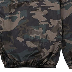 Veste coupe-vent en nylon et polyester camouflage, veste coupe-vent camouflage de qualité supérieure, veste coupe-vent camouflage décontractée - Product Image 6