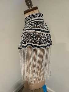 Sexy Belly Dance Sequin Tassel Party Bra <b>Top</b> Women Dance Performance Bead Rhinestone Fringe Crop <b>Top</b> <b>Festival</b> Clubwear Polyester - Product Image 2