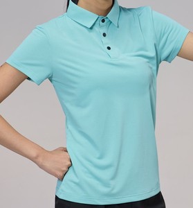 เสื้อยืดผู้หญิง แขนสั้น คอกลม ผ้าถักโพลีเอสเตอร์/คอตตอน ทรงลำลอง สำหรับฤดูร้อน ไม่ยับ แห้งเร็ว - Product Image 3