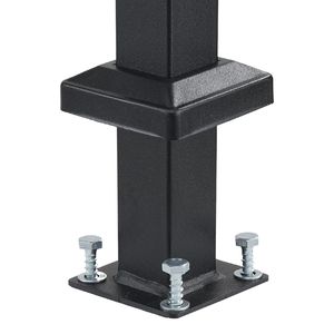 Kit Corrimano a 5 Gradini in Acciaio al Carbonio per Scale, Corrimano Transizionale per Interni ed Esterni, Facile Installazione - Product Image 1