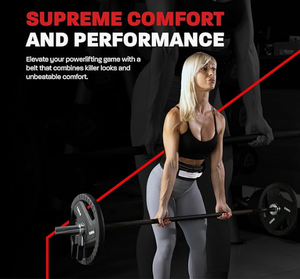 Ceinture de musculation pour hommes et femmes, noire, épaisseur 10 mm, ceinture à levier de 4 pouces de large pour soulevés de terre, squats et entraînements en salle de sport - Product Image 3