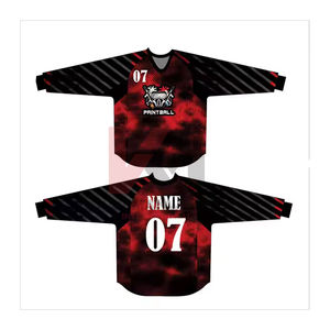 Camiseta de Paintball de Fábrica para Pedidos al por Mayor, Impresión Sublimada, Diseño de Manga Larga, Tela Resistente, Ajuste Ajustable para Juegos de Equipo al Aire Libre - Product Image 1