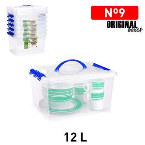 Scatole originali in plastica da 12 litri con coperchio e maniglia per l'organizzazione della cucina - Product Image 1
