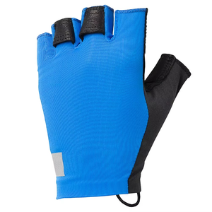 Guantes de Ciclismo sin Dedos, Transpirables, Tejidos, de Medio Dedo, para Deportes al Aire Libre de Verano, Diseño de Color en Contraste Azul y Negro - Product Image 3