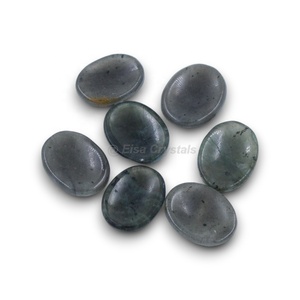 Pierre de méditation en agate mousse naturelle polie ovale, style artisanal, pour le pouce, cristal de guérison, vente en gros, exportateur, fournisseur - Product Image 3