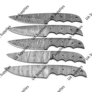 Hojas de Acero de Damasco con Punta Caída para Cuchillos Tácticos EDC de Hoja Fija, para Camping y Uso General - ODM/OEM Personalizable, Precio Mayorista - Product Image 6