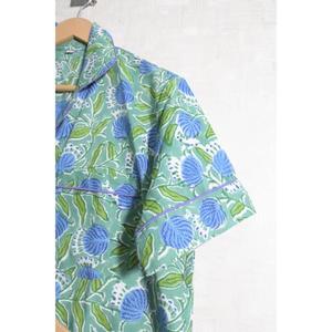 Conjunto de Pijama Corto de Algodón Estampado para Mujer, Ropa de Dormir Informal de Verano, Conjunto de Salón - Product Image 4