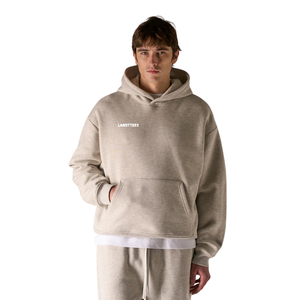 Conjunto de Sudadera con Capucha y Pantalones Deportivos para Hombre, Corte Recto, Ajuste Relajado, Dos Piezas, Estilo Casual Diario, Bolsillo Canguro, Personalizable OEM ODM - Product Image 3