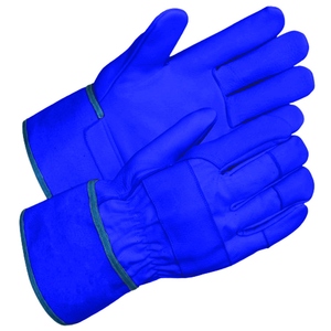 Gants de sécurité robustes en cuir de chèvre pour la construction et le jardinage, résistants aux chocs thermiques et aux étincelles, vente en gros - Product Image 4