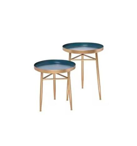 Mesas de centro elegantes de metal con diseño moderno y elegante, con un acabado duradero para una larga vida útil, decoración para el hogar - Product Image 4