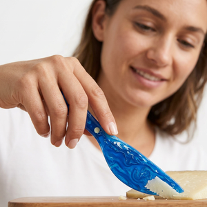 Blue Marble Texture Resin <b>Cheese</b> <b>Knife</b> <b>Set</b> Dishwasher Safe Eco-Friendly Handheld <b>Cheese</b> Tool for Home Kitchen Use - Product Image 1