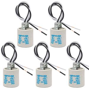 Douille de lampe en céramique standard E26 avec câble de 12 pouces pour ampoules halogènes et support de lampe E27 avec câble de 12 pouces inclus - Product Image 1