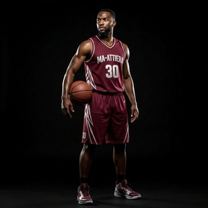 Ensemble de shorts de basket-ball personnalisés bordeaux et blanc, uniforme d'équipe, fabricant de vêtements de sport en gros - Product Image 4